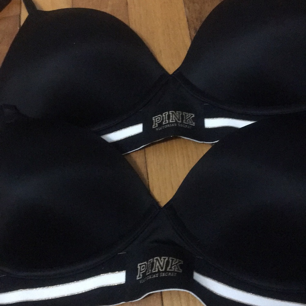NEVER WORN PINK wireless bras 32D push up